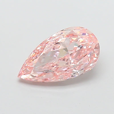 2.00 carat fancy intense pink pear lab grown diamond VS1 clarity