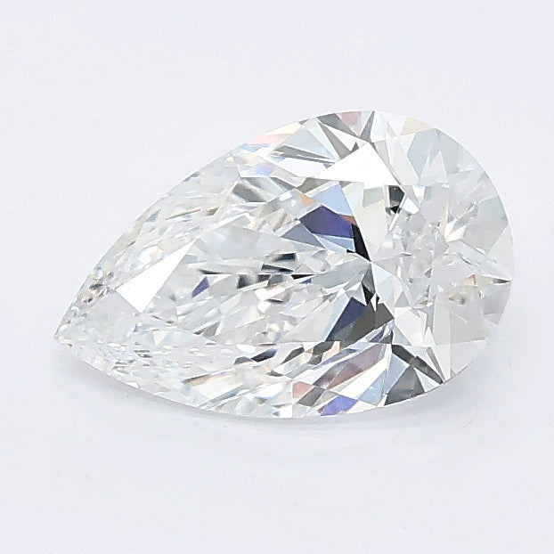 1.00 carat pear lab grown diamond D color VVS2 clarity