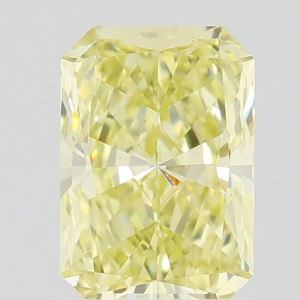 0.57 carat fancy intense yellow radiant lab grown diamond VS1 clarity