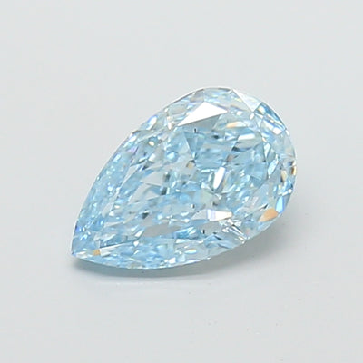 2.00 carat fancy vivid blue pear lab grown diamond VS2 clarity