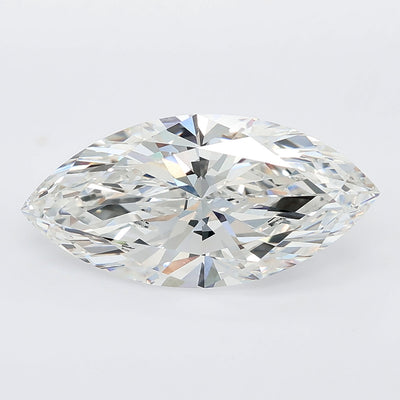 3.51 carat marquise lab grown diamond F color VVS2 clarity