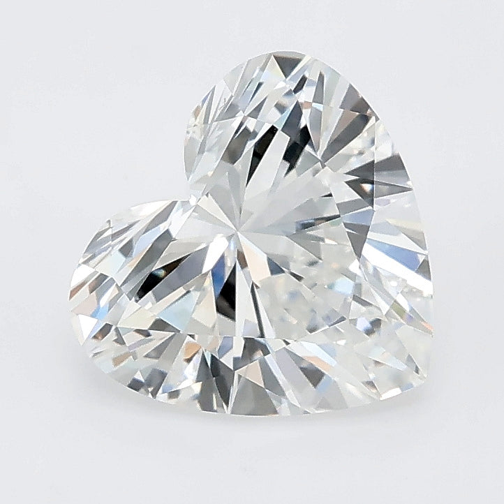 2.01 carat heart lab grown diamond D color VVS2 clarity