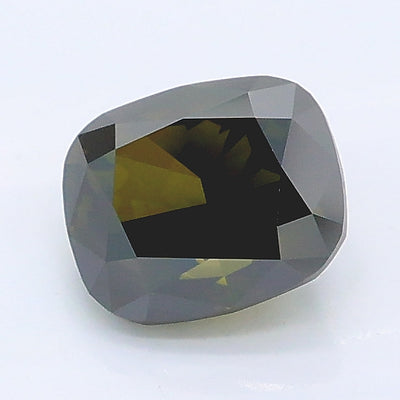 1.05 carat fancy gray green cushion lab grown diamond VS1 clarity