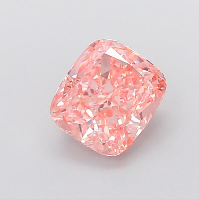5.07 carat fancy intense pink cushion lab grown diamond VVS2 clarity