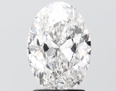 2.01 carat oval lab grown diamond F color VS2 clarity