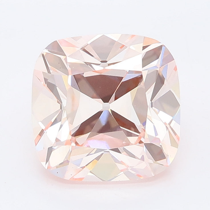 3.08 carat fancy intense pink cushion lab grown diamond VS1 clarity
