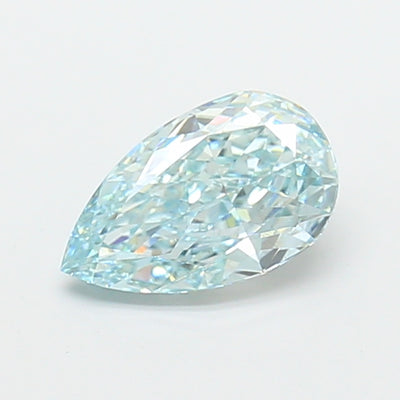 2.07 carat fancy intense green pear lab grown diamond VVS2 clarity