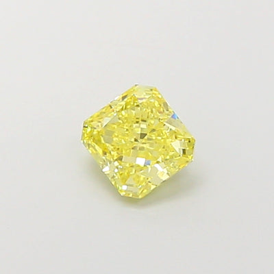 1.02 carat fancy intense yellow radiant lab grown diamond VS1 clarity