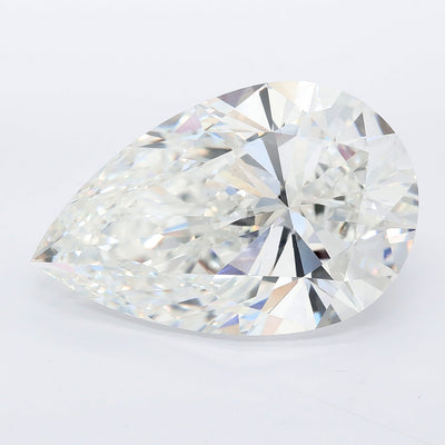 12.11 carat pear lab grown diamond F color VVS2 clarity