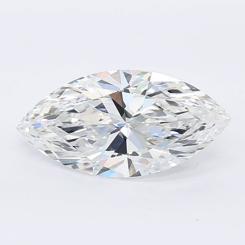 1.57 carat marquise lab grown diamond E color VVS2 clarity