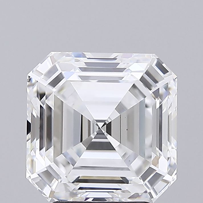 3.60 carat asscher lab grown diamond E color VS1 clarity
