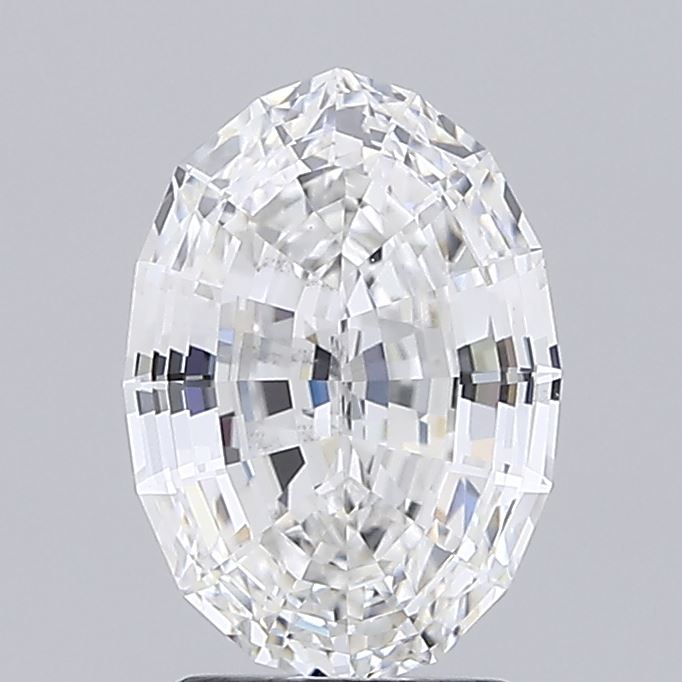 3.00 carat oval lab grown diamond E color VVS2 clarity