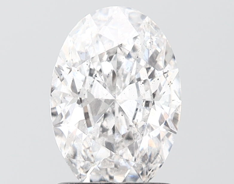 1.45 carat oval lab grown diamond E color SI2 clarity