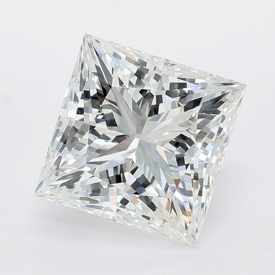 5.01 carat princess lab grown diamond E color VVS2 clarity