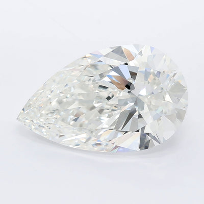 6.01 carat pear lab grown diamond F color VVS2 clarity