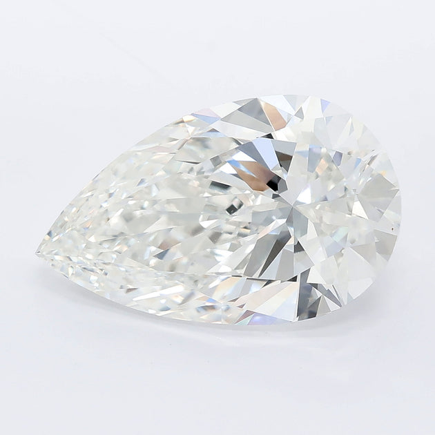 6.01 carat pear lab grown diamond F color VVS2 clarity