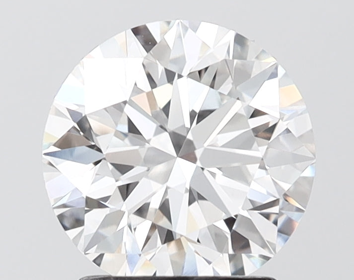 2.04 carat round lab grown diamond E color VVS2 clarity