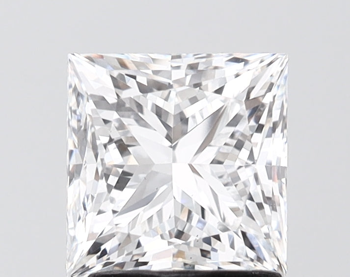 2.01 carat princess lab grown diamond E color VS2 clarity