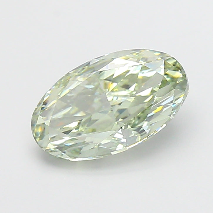 3.00 carat fancy vivid green moval lab grown diamond VS1 clarity