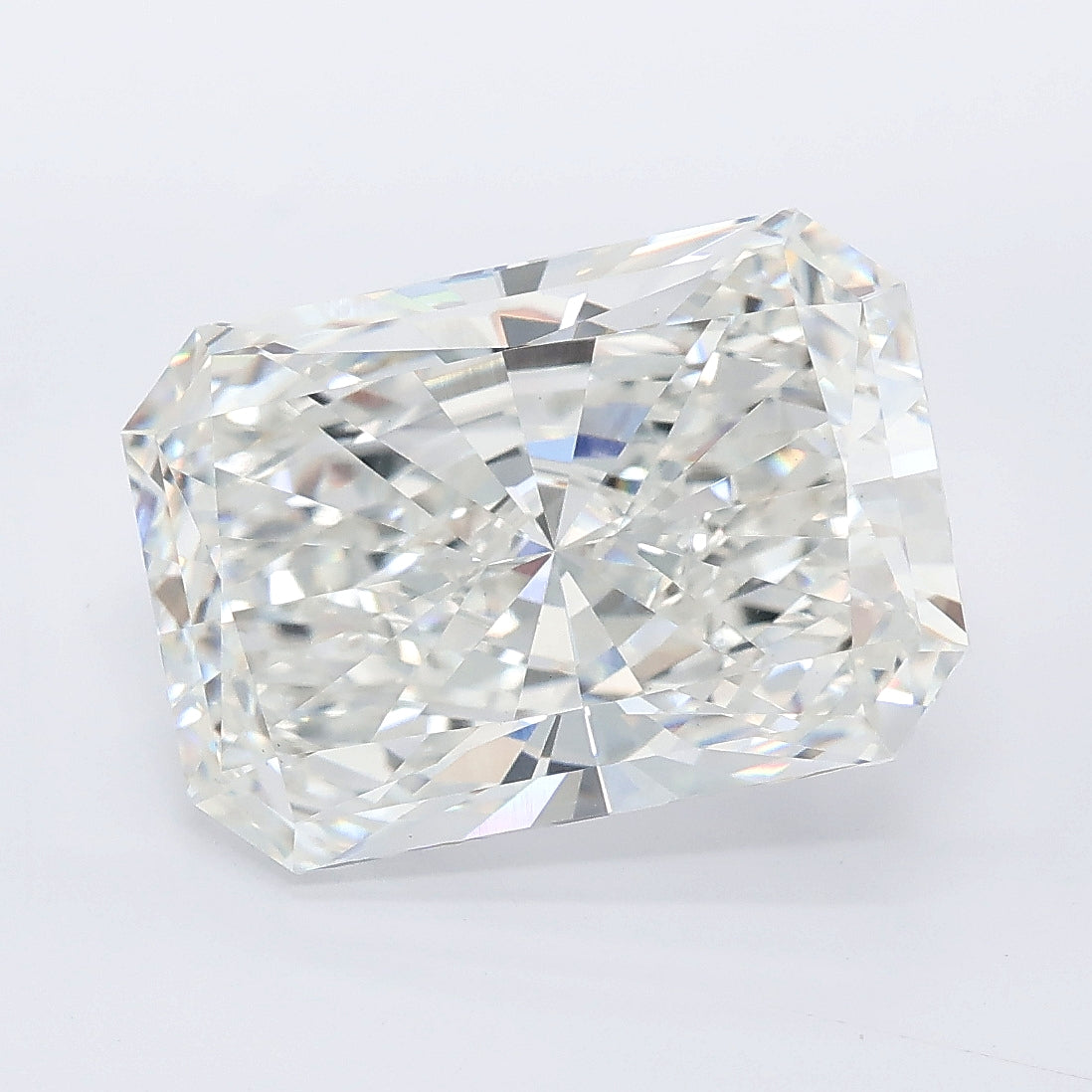 6.02 carat radiant lab grown diamond F color VVS2 clarity
