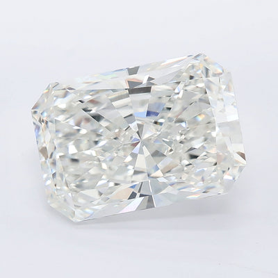 6.02 carat radiant lab grown diamond F color VVS2 clarity