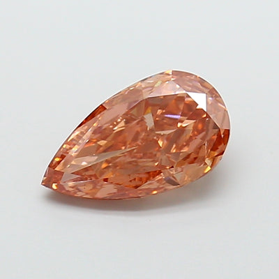 4.02 carat fancy vivid green pear lab grown diamond VS1 clarity