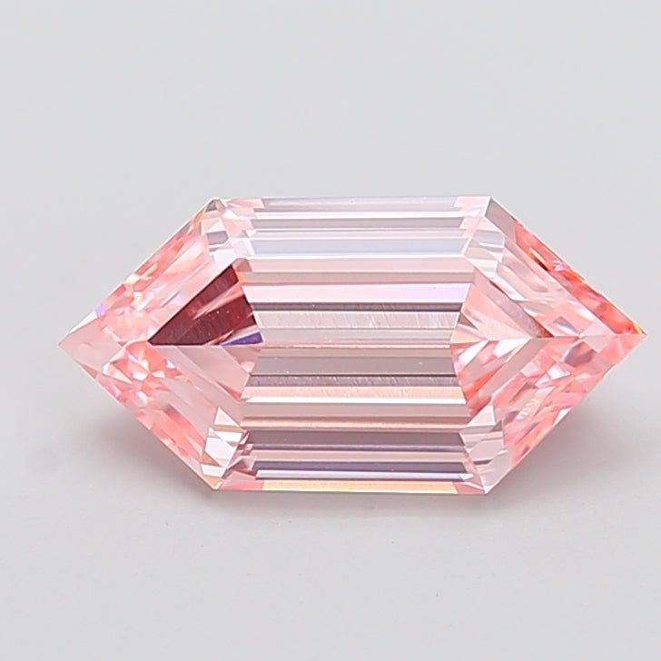 3.00 carat fancy vivid pink dutch marquise lab grown diamond VVS2 clarity