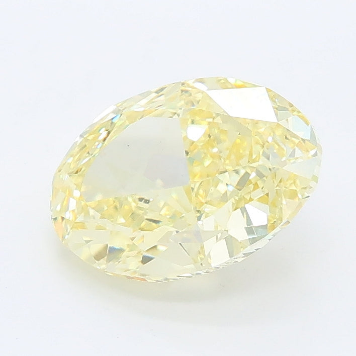 2.15 carat fancy intense yellow oval lab grown diamond VS1 clarity