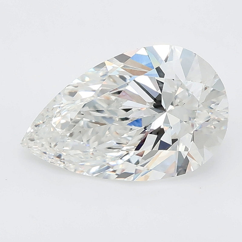 2.01 carat pear lab grown diamond E color VVS2 clarity