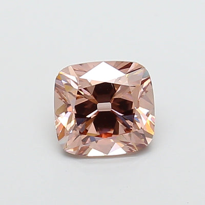 2.01 carat fancy brown old mine cushion lab grown diamond VS1 clarity