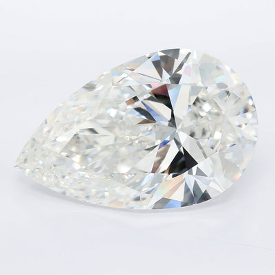 13.04 carat pear lab grown diamond F color VVS2 clarity