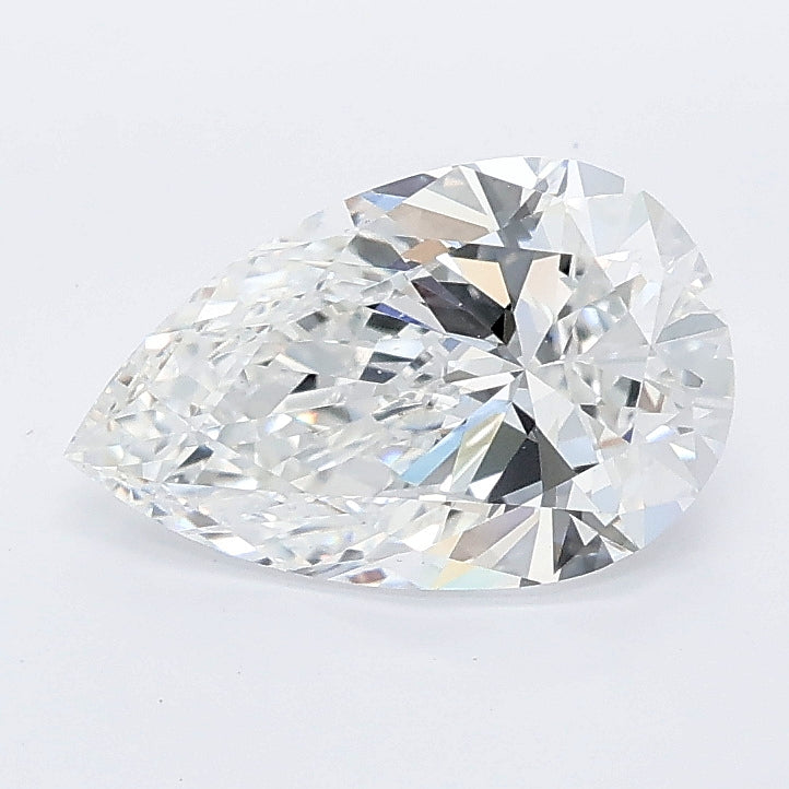 1.51 carat pear lab grown diamond D color VS1 clarity