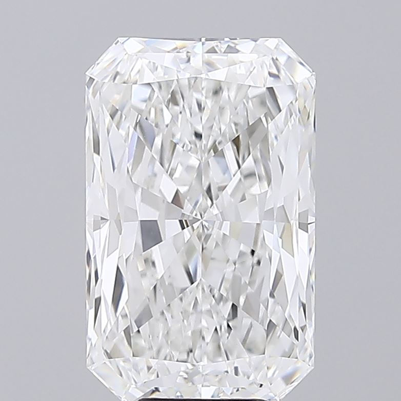 8.27 carat radiant lab grown diamond E color VVS2 clarity