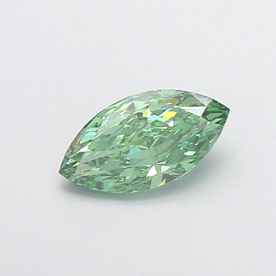 1.06 carat fancy vivid green marquise lab grown diamond VVS2 clarity
