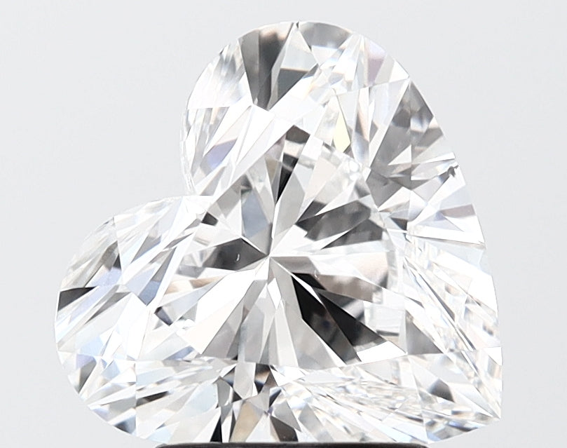 3.01 carat heart lab grown diamond E color VS2 clarity