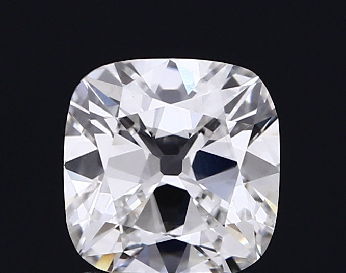 1.50 carat old mine cushion lab grown diamond F color VVS2 clarity