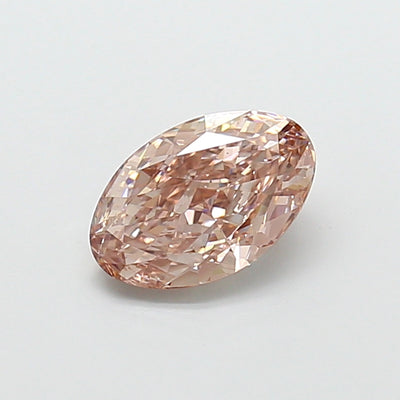 2.00 carat fancy light pinkish brown oval lab grown diamond VS1 clarity