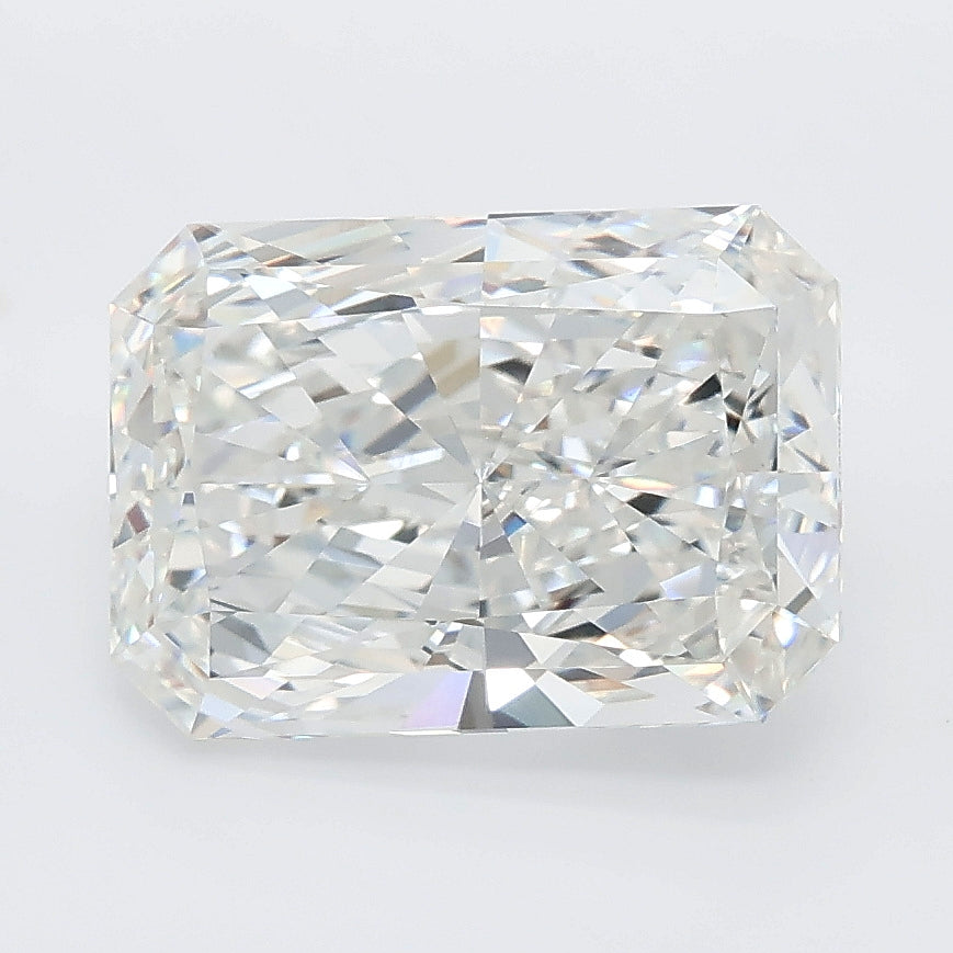 3.53 carat radiant lab grown diamond F color VVS2 clarity