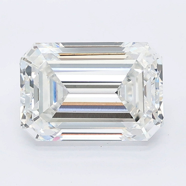 2.51 carat emerald lab grown diamond E color VS2 clarity