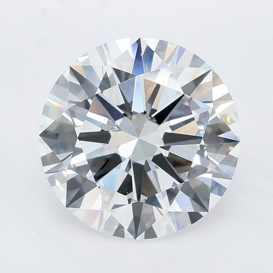 5.43 carat round lab grown diamond E color VS1 clarity
