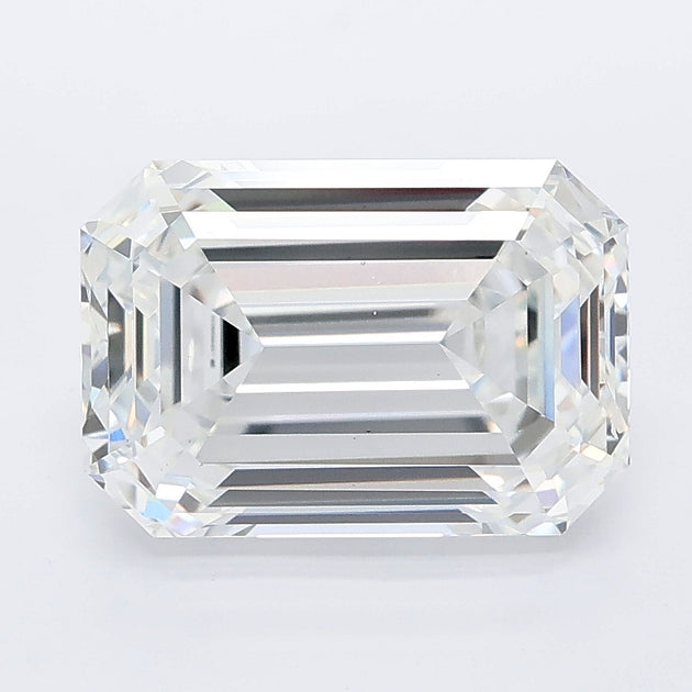 4.05 carat emerald lab grown diamond D color VS1 clarity