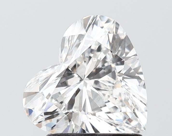 1.53 carat heart lab grown diamond E color VS2 clarity