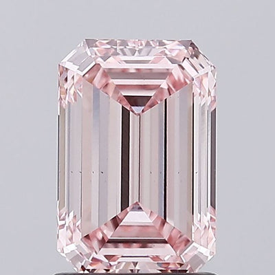 1.50 carat fancy intense pink emerald lab grown diamond VS1 clarity