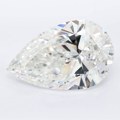 15.01 carat pear lab grown diamond F color VVS2 clarity