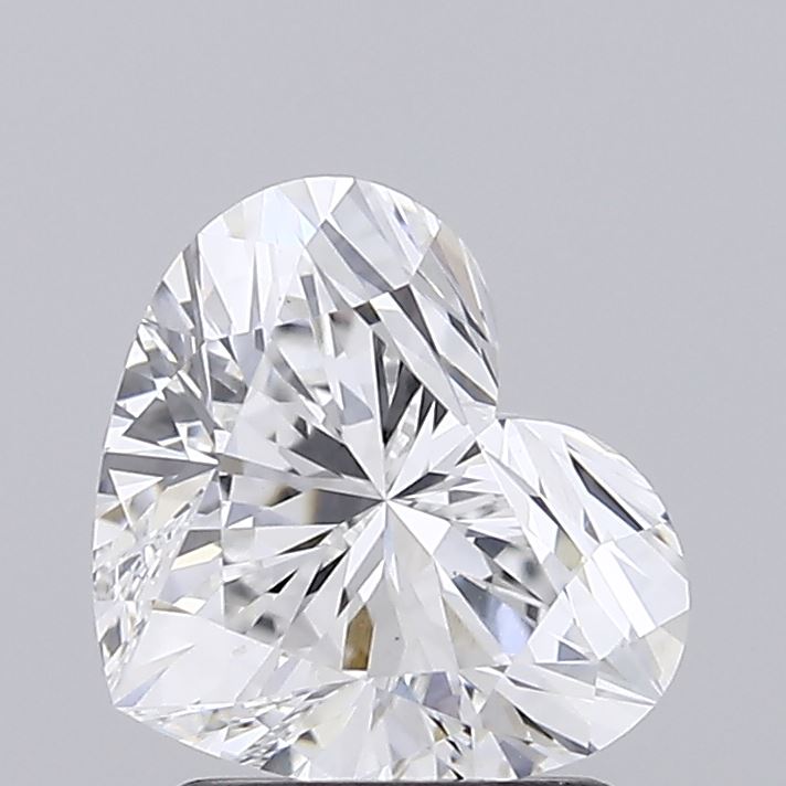 1.78 carat heart lab grown diamond E color VS1 clarity