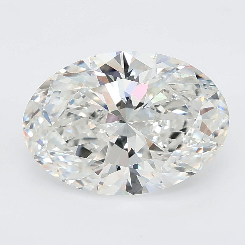 2.58 carat oval lab grown diamond F color VS1 clarity