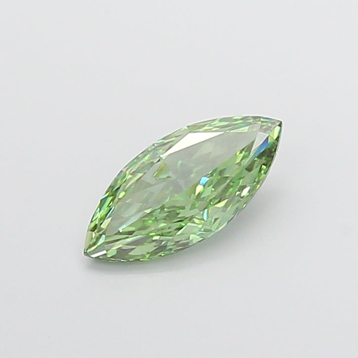 2.01 carat fancy vivid green marquise lab grown diamond VS1 clarity