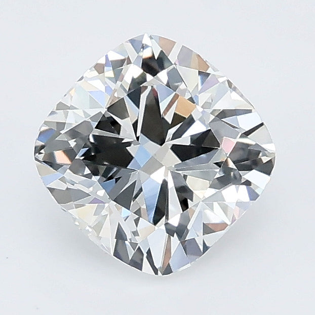1.58 carat cushion lab grown diamond E color VS1 clarity
