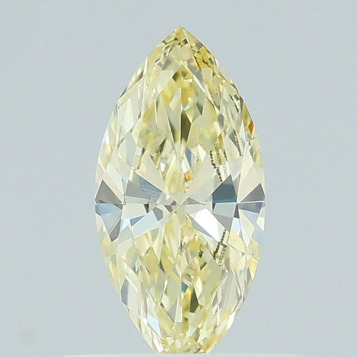 0.49 carat fancy yellow marquise lab grown diamond VS1 clarity
