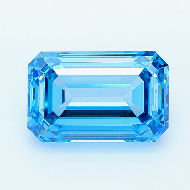 2.02 carat fancy vivid blue emerald lab grown diamond VS1 clarity